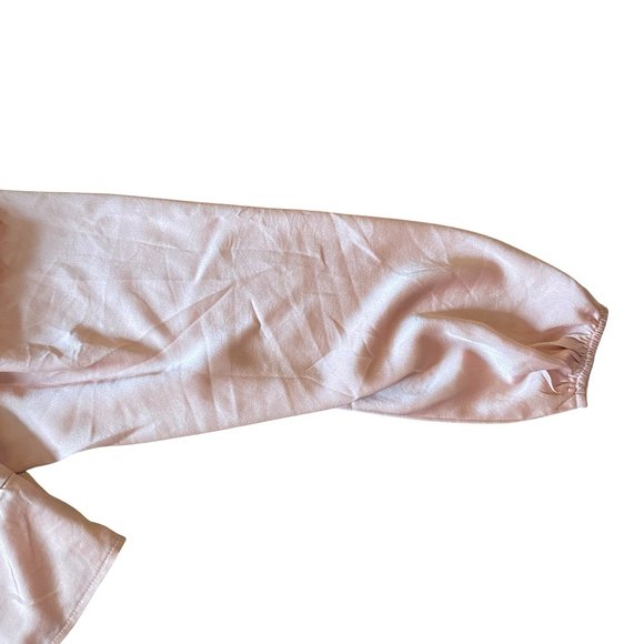 Princess Polly Cropped Tie Front Top with Bubble Sleeves 4 - Picture 5 of 5